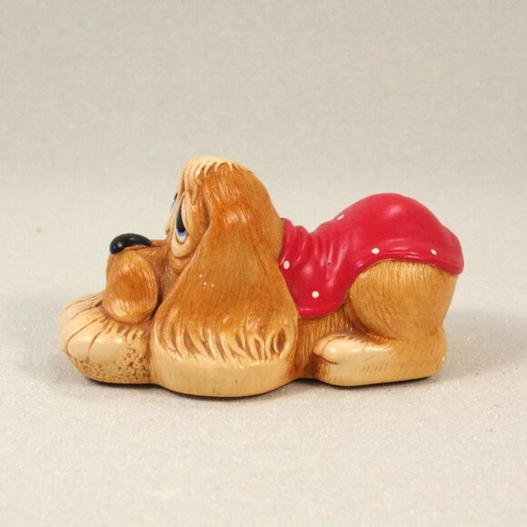 Pendelfin Dog Figurine "Pooch" Made in England PenDelfin Puppy Red Blanket - Picture 3 of 6